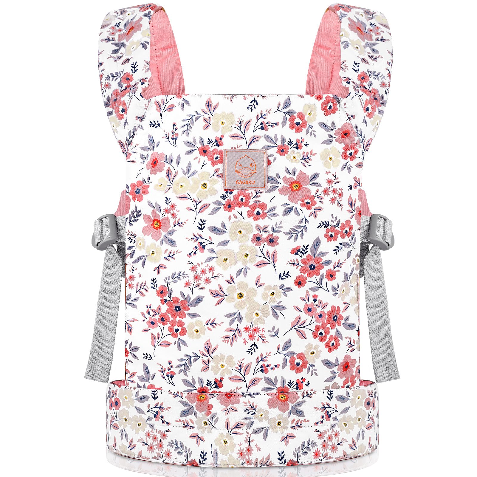 GAGAKU Puppentrage ab 3 Jahren – 100% Baumwolle Tragetuch mit verstellbaren Riemen Rosa