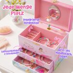 Giggle & Honey Ballerina-Schmuckkästchen mit Spieluhr – Musikspieldose für Mädchen ab 3 Jahren – Bild 7
