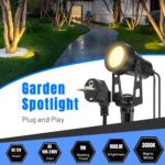 LAMPELIP 4er Pack LED Gartenstrahler 14M mit Zeitschaltuhr – Wasserdicht IP65 für Garten & Terrasse – Bild 2