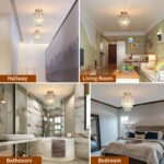 FRIDEKO HOME Kristall-Kronleuchter Ø 23 cm – Elegante E27 Deckenlampe für jeden Raum – Bild 5