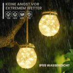 2er Set Diealles Shine Solarlaterne mit 30 LEDs – IP65 Gartenleuchte Warmweiss – Bild 3