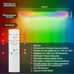BestLuz LED Deckenleuchte 42x42 cm, 24W RGBW – Dimmbar mit Fernbedienung & Backlight – Bild 4