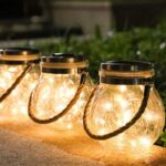 2x LED Solarglas warmweiß mit 30 LEDs – Automatische Solar-Laterne für Garten & Balkon – Bild 4