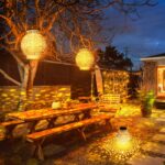 KOOPER Solarlaterne mit Lichtprojektion – Vintage-Metalllaterne IP65 für Garten & Terrasse – Bild 8