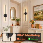 Ketom LED Wandleuchte 2er Set – Dimmbar mit Fernbedienung, USB-Akku & Timer – Bild 4