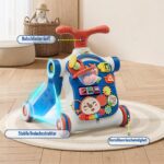 HYES 5-in-1 Lauflernwagen mit Musik & abnehmbarem Spielboard – Lauflernhilfe für Babys – Bild 5