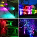 T-SUNUS Solar-Solarstrahler RGB mit 6 Farbwechsel – 2 in 1 Gartenleuchte IP65 wasserdicht – Bild 7