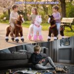 PonyCycle® Modell U Einhorn Rosa – Reit-Spielzeug für Kinder 4–7 Jahre mit Bremse – Bild 5
