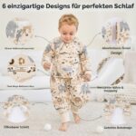 Unnivoll Babyschlafsack 90 cm Winter mit Füssen 2,5 Tog – Warm & Sicher für 3–4 Jahre – Bild 3