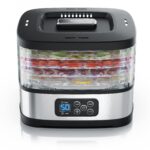 Arendo Dörrautomat Edelstahl 240W – 5 Etagen Dehydrator mit Timer & Temperaturregler