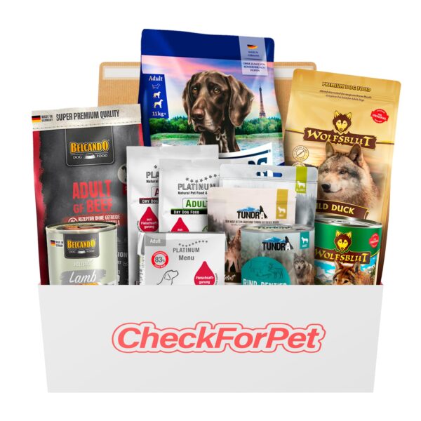 CheckForPet Hundefutter Probierpaket Adult – Nassfutter & Trockenfutter testen