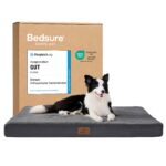 BEDSURE Orthopädisches Hundebett 112x81cm – Egg-Crate Schaum & Sherpa für grosse Hunde