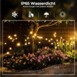 4er Set ICRGB Firefly Solarlampen – Schwingende LED-Gartenleuchten IP65 wasserdicht – Bild 4