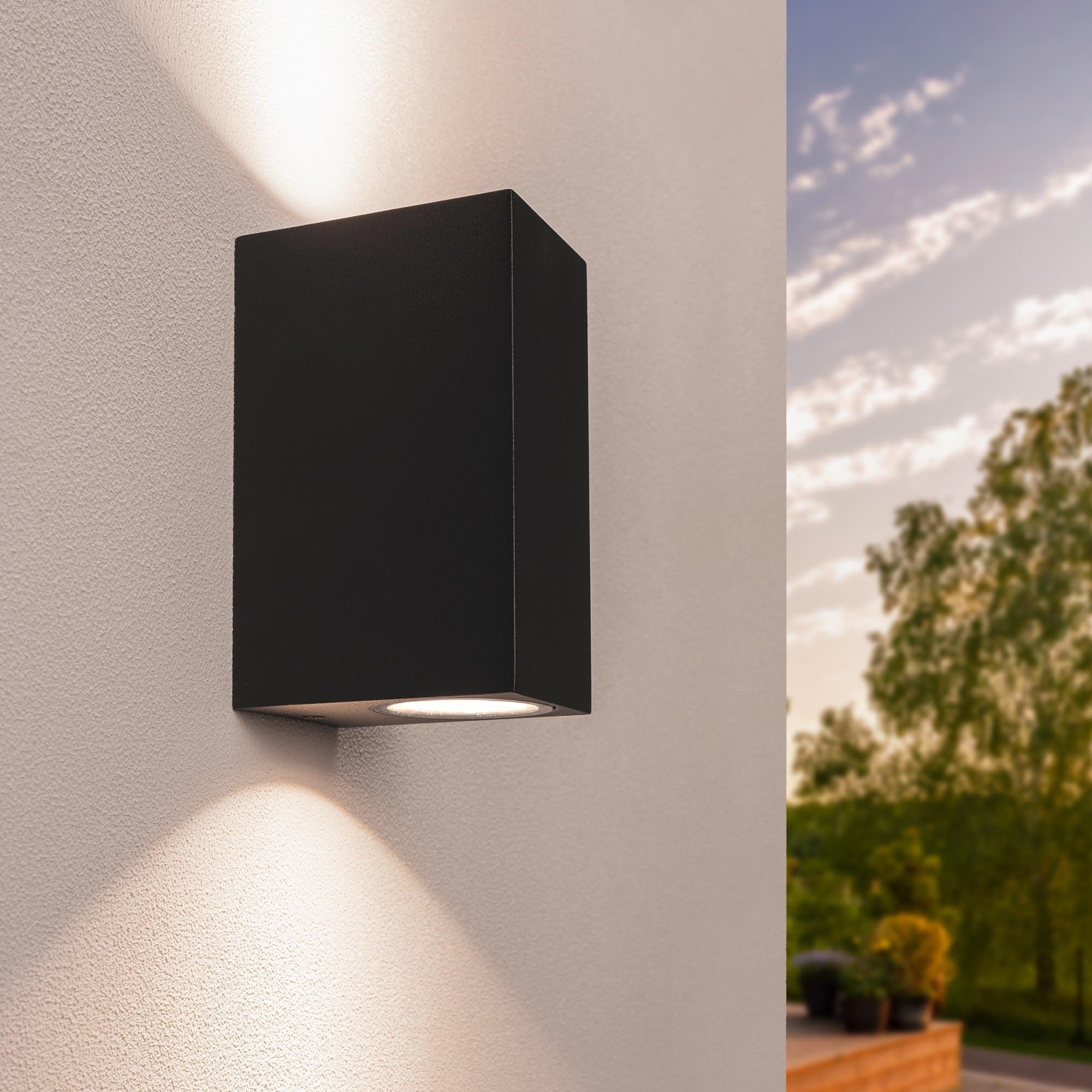 81zmRTC0lL._SY2000_.jpg Ledvion LED Wandlampe IP54 35W GU10 dimmbar – Fassadenbeleuchtung für Aussen & Innen – Bild 1