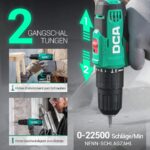 DCA 20V Akku-Schlagbohrschrauber 40 Nm – Profi-Bohrmaschine mit 22500 Schlägen/min – Bild 3