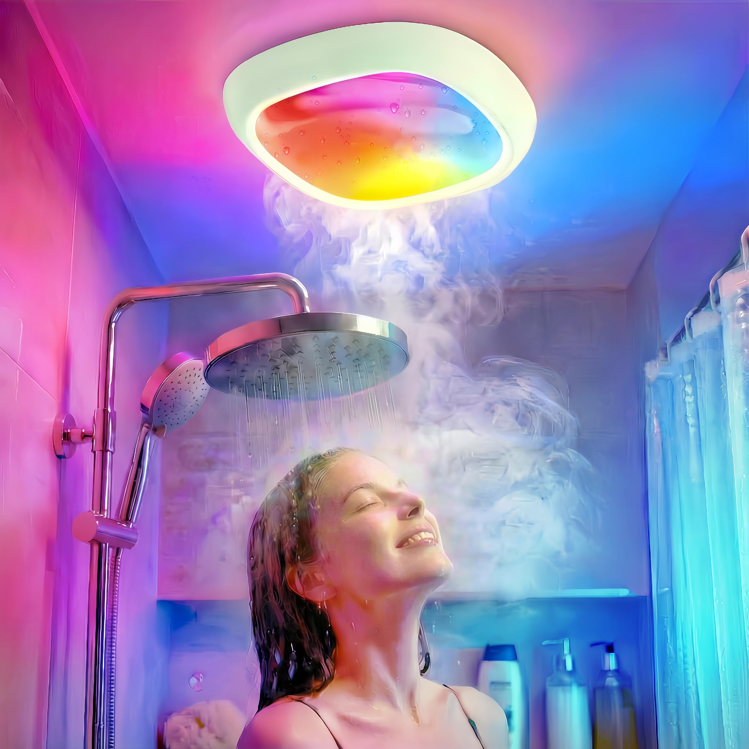 Tedmos RGB Akku Deckenlampe 12000mAh mit Bewegungsmelder & Fernbedienung – IP54 Wasserdicht