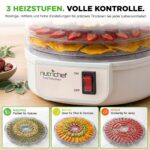 NutriChef Dörrautomat mit 5 Einschüben – 600W Dörrgerät für Obst, Fleisch & Gemüse – Bild 7