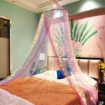 Eimilaly Prinzessin Regenbogen Betthimmel mit 250er Lichtervorhang – Kinderzimmer Dekoration – Bild 3