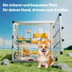 CADOCA® Hundetransportbox M Aluminium 54x70x51cm – Sichere Autotransportbox für Hunde – Bild 6