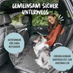 Rudelkönig Hundedecke Auto Rücksitz – Autoschondecke mit Seitenschutz & Sichtfenster – Bild 6