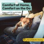 POMESEA Hundekissen L Blau – Orthopädisches U-förmiges Hundebett mit Memory-Foam – Bild 6