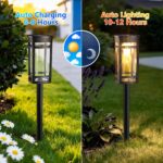 iBaycon 6er Set Solarleuchten Garten Warmweiss – IP65 Solarlampen Outdoor für Rasen & Terrasse – Bild 2