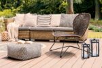 2er-Set skandinavische Gartenwindlichter Edvin 35 & 30 cm – Moderne Metallwindlichter – Bild 6
