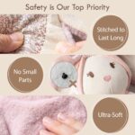 Moonkie Hase Schnuffeltuch mit Silikon Beissring – 3-in-1 Babyspielzeug ab 0+ Monaten – Bild 7