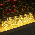 Solpex Solarlaterne 6er-Set mit 180 LEDs – Warmweisse Gartenleuchte IP44 wasserdicht