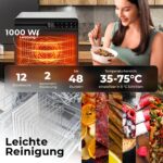 Balter DA-107 Dörrautomat Edelstahl – 2 Kammern, 12 Etagen, 8800 cm² Dörrfläche – Bild 8