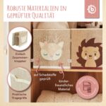 Bieco Aufbewahrungsbox Reh Ella 36L – Faltbare Spielzeugkiste für Kallax Regal – Bild 6