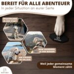 HAVERO Hundeleine 2,5m 4-Fach Verstellbar – Robuste Führleine mit Metallhaken in Braun – Bild 3