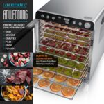Arendo Edelstahl-Dörrautomat mit 10 Ebenen & 8400 cm² – Profi-Dehydrator für Obst, Fleisch & Gemüse – Bild 3