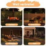 Suusolny 6er Set Gartenfackeln Edelstahl 115cm – Öllampen für Terrasse & Balkon – Bild 7