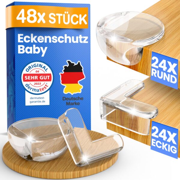 ADLERSFELD 48er Eckenschutz Baby mit TESA-Kleber – Selbstklebend & Stoßfest