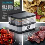 Arendo Dörrautomat mit Temperaturregler – Edelstahl Dehydrator für Obst, Gemüse & Fleisch – Bild 2
