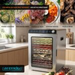 Arendo Edelstahl-Dörrautomat 16 Ebenen 1000W – Profi-Dörrgerät mit Touch-Control – Bild 6