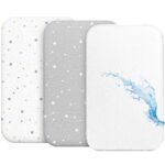 3er-Set Spannbettlaken & Matratzenschoner 55x90cm – Baumwolle & wasserdicht für Babys