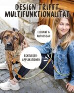 Rudelkönig Emma Tauleine 2,30m Grün – Verstellbare Hundeleine mit Leder & Karabiner – Bild 5