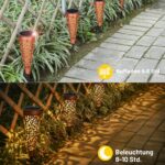 Bonsery Solarleuchten 6er Set – IP65 Gartenbeleuchtung mit 15 Lumen für Balkon & Terrasse – Bild 5