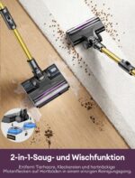 Ultenic Akku Staubsauger mit Wischfunktion 60kPa – 2-in-1 Reinigung für Hartböden – Bild 2