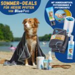 BluePet Pfotenreiniger Größe S – Hundepfoten-Waschbecher mit Mikrofaser-Handtuch – Bild 3