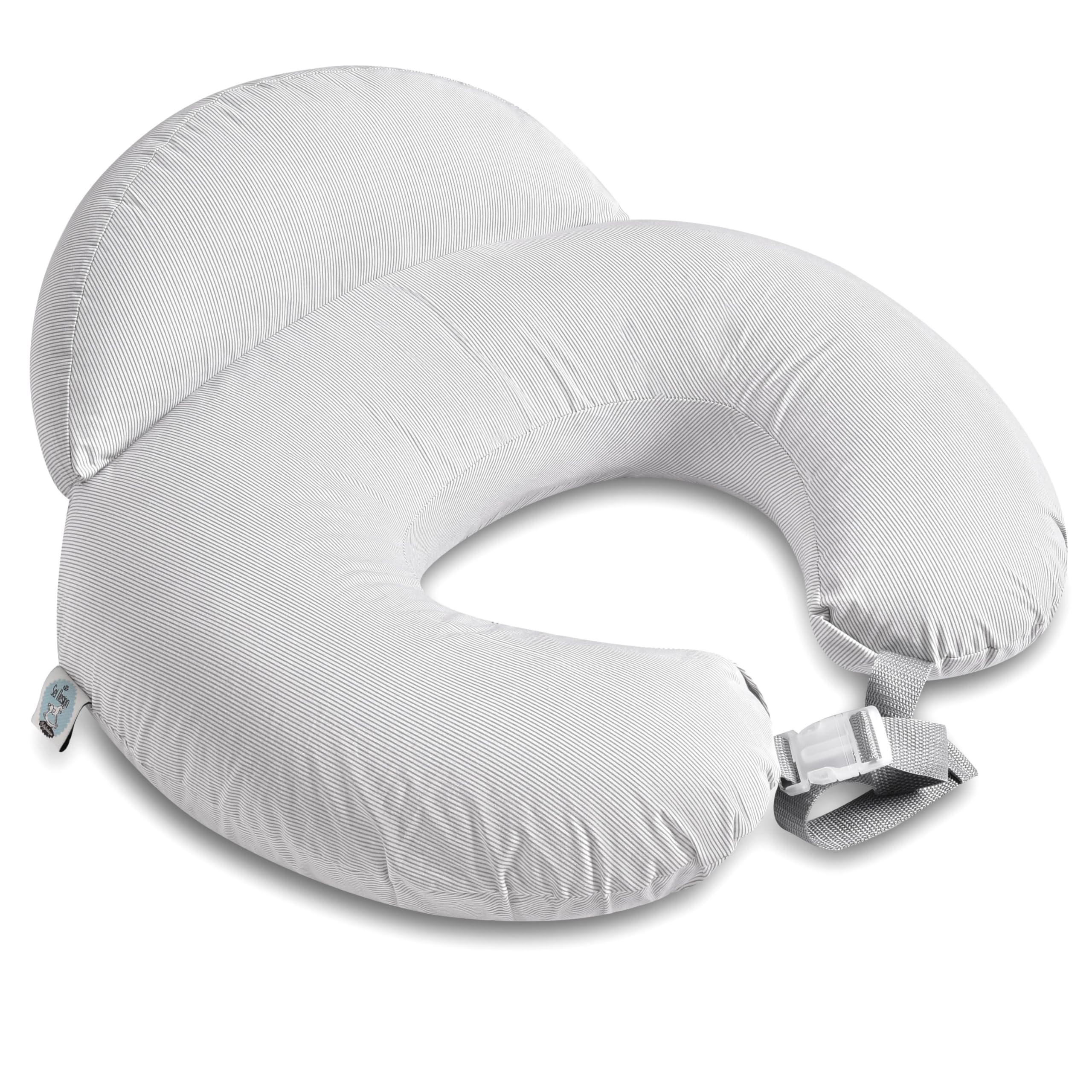 Sei Design Stillkissen Mond – Ergonomisches Schwangerschaftskissen mit Hüftgurt