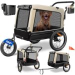 KESSER Boxer 3-in-1 Hundeanhänger – Hundebuggy & Fahrradanhänger 240L für kleine bis mittlere Hunde