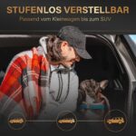 HELDENWERK® Hundegitter Auto Universal Kofferraum – Stufenlos verstellbar, werkzeuglose Montage – Bild 7
