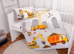 Herding Baby Best Kleinkinder-Bettwäsche Jana Baustelle – 100x135 cm Baumwolle – Bild 2