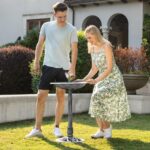 VIVOHOME Vogeltränke 71cm – Polyresin Gartenbad mit Antik-Patina für Außenbereiche – Bild 2