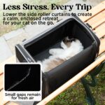 LE SURE Faltbare Katzentransporttasche 43.5x29.5x34 cm – Formstabil & Sicher für Reisen – Bild 3