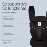 Ergobaby Omni Breeze Babytrage – 4 Tragepositionen ab Geburt bis 20kg, Onyx Black – Bild 5