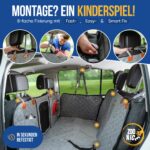 ZooNice Hundedecke Auto Rückbank mit Hartboden – XL-Liegefläche & Sichtfenster für SUV – Bild 4